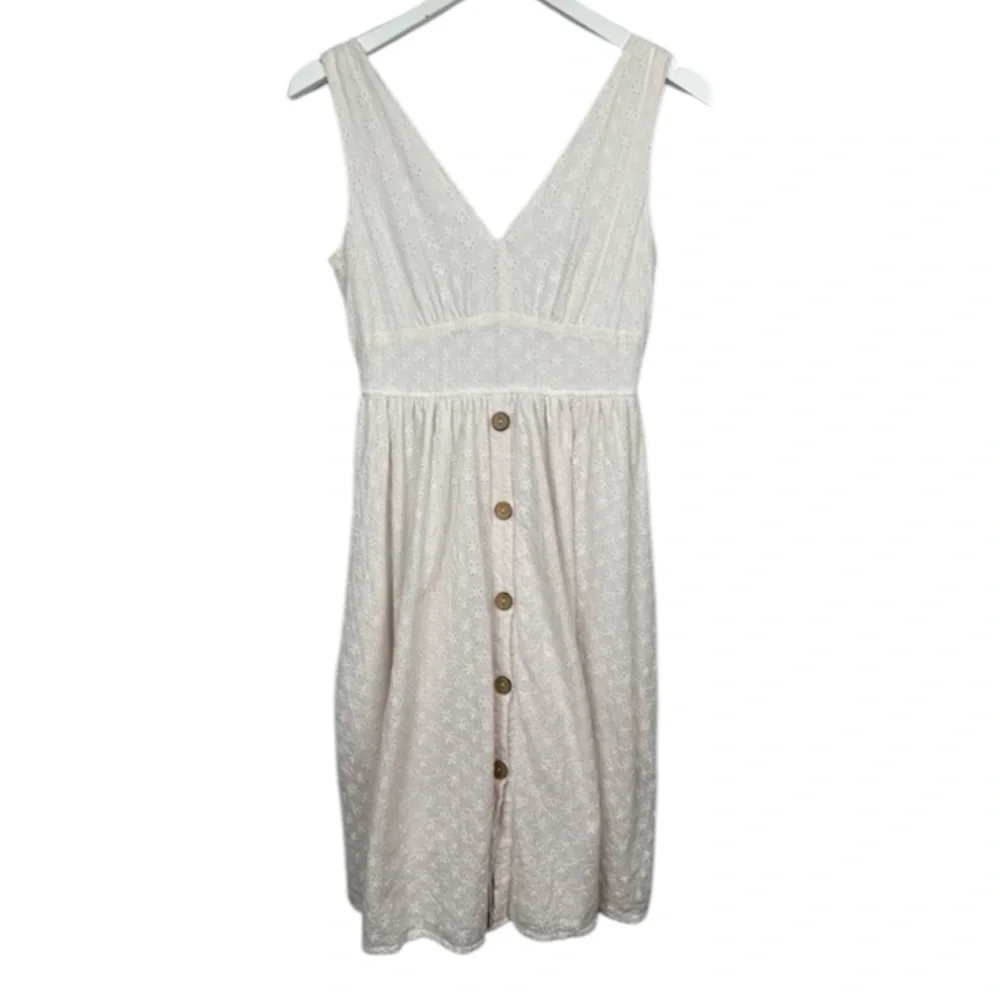 Altar'd State | Dresses | Altard State White Ivory Eyelet Halter Button  Down Knee Length Dress Small | Poshmark